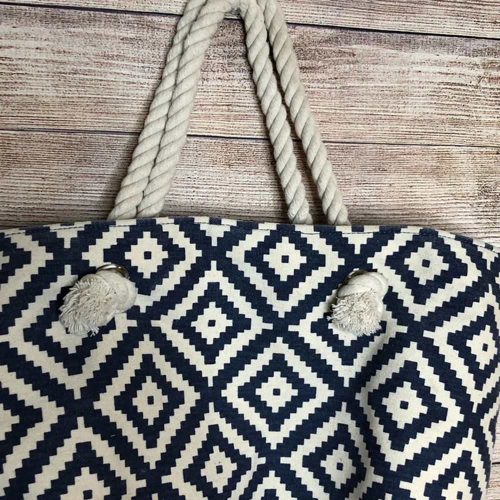 summer & rose canvas blue